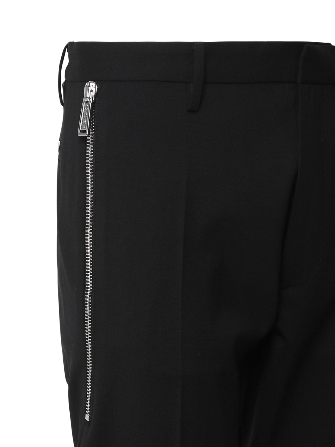 Dsquared2 Headquarters Skinny Techno Cropped Trousers In Black