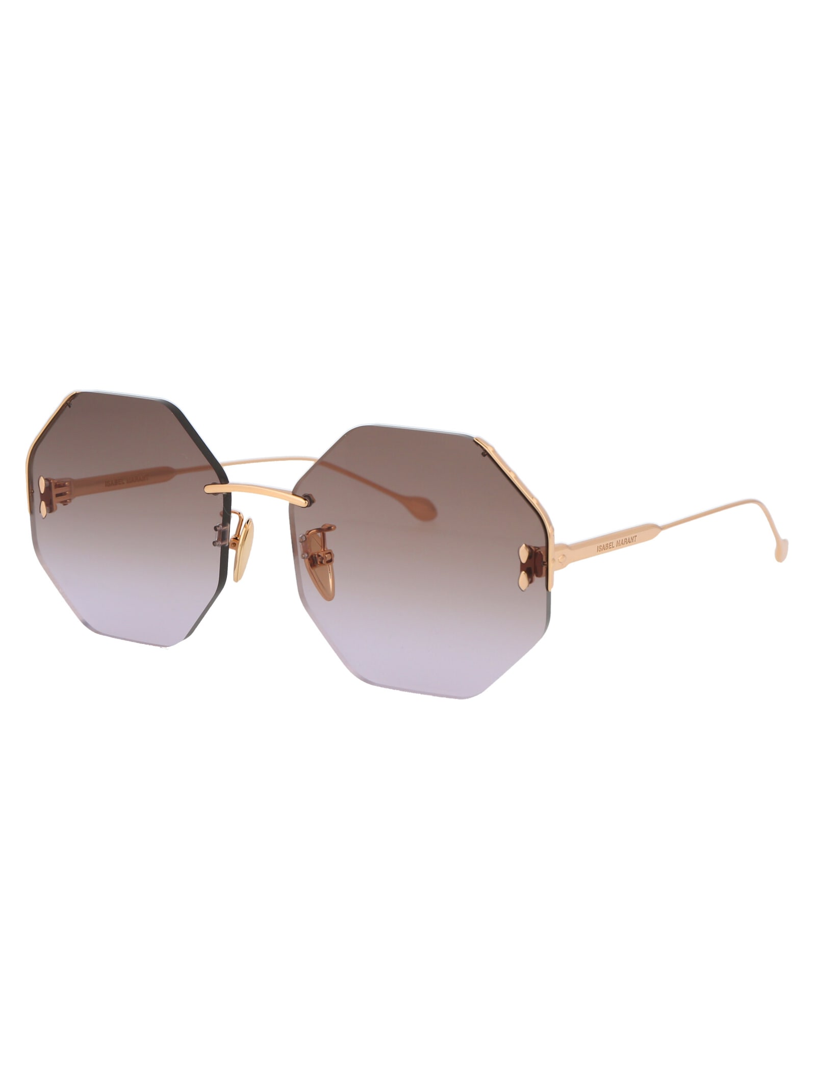 Shop Isabel Marant Im 0080/s Sunglasses In 000qr Rose Gold