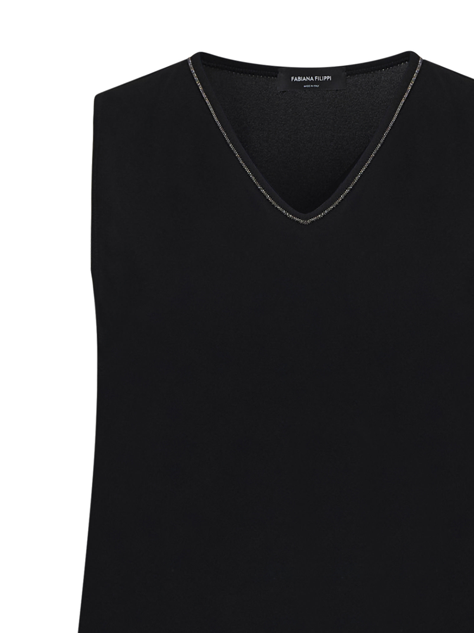 Shop Fabiana Filippi Top In Black