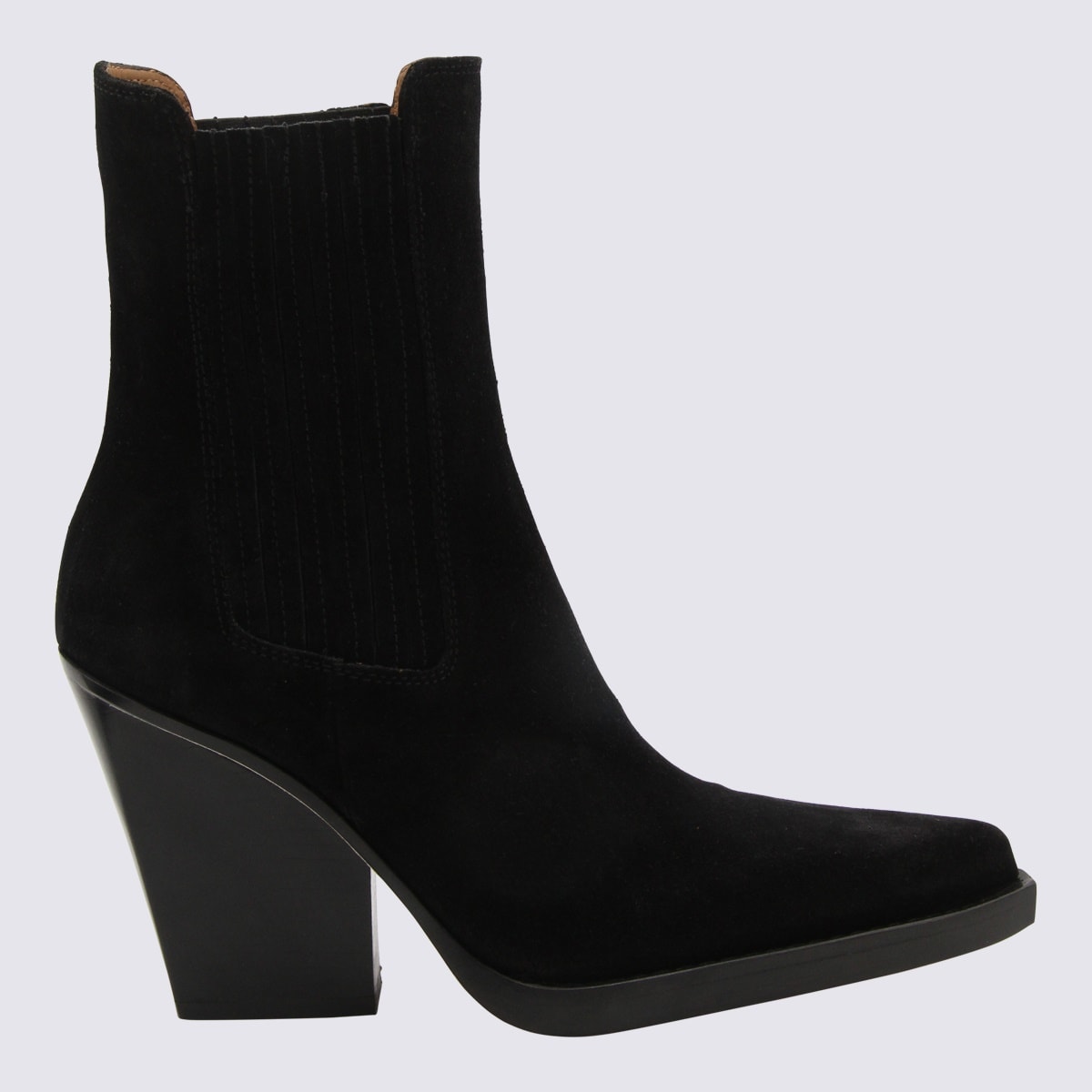Black Leather Dallas Boots