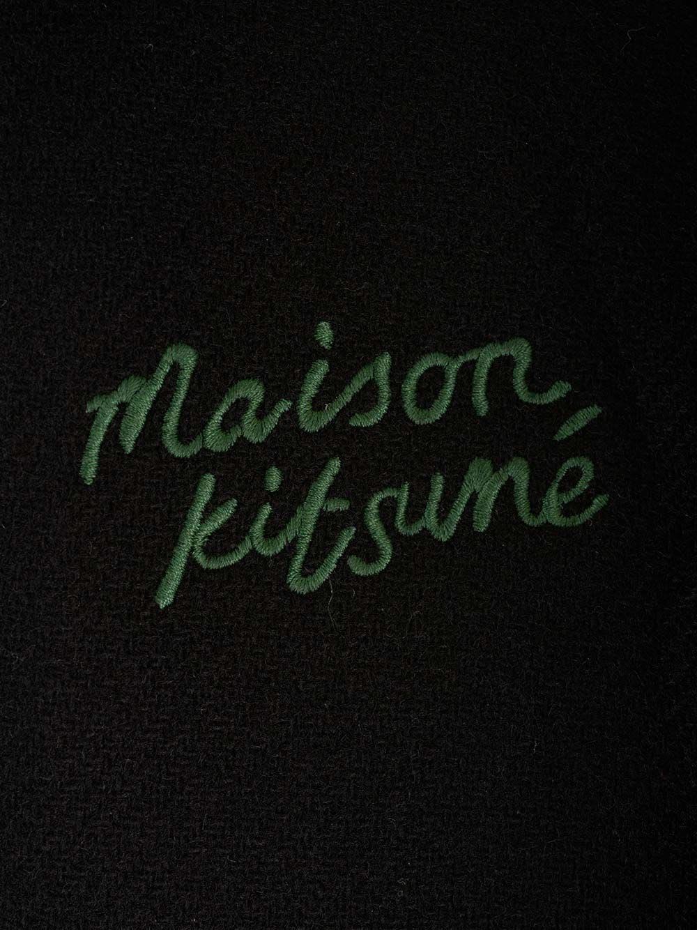 Shop Maison Kitsuné Varsity Jacket In Black