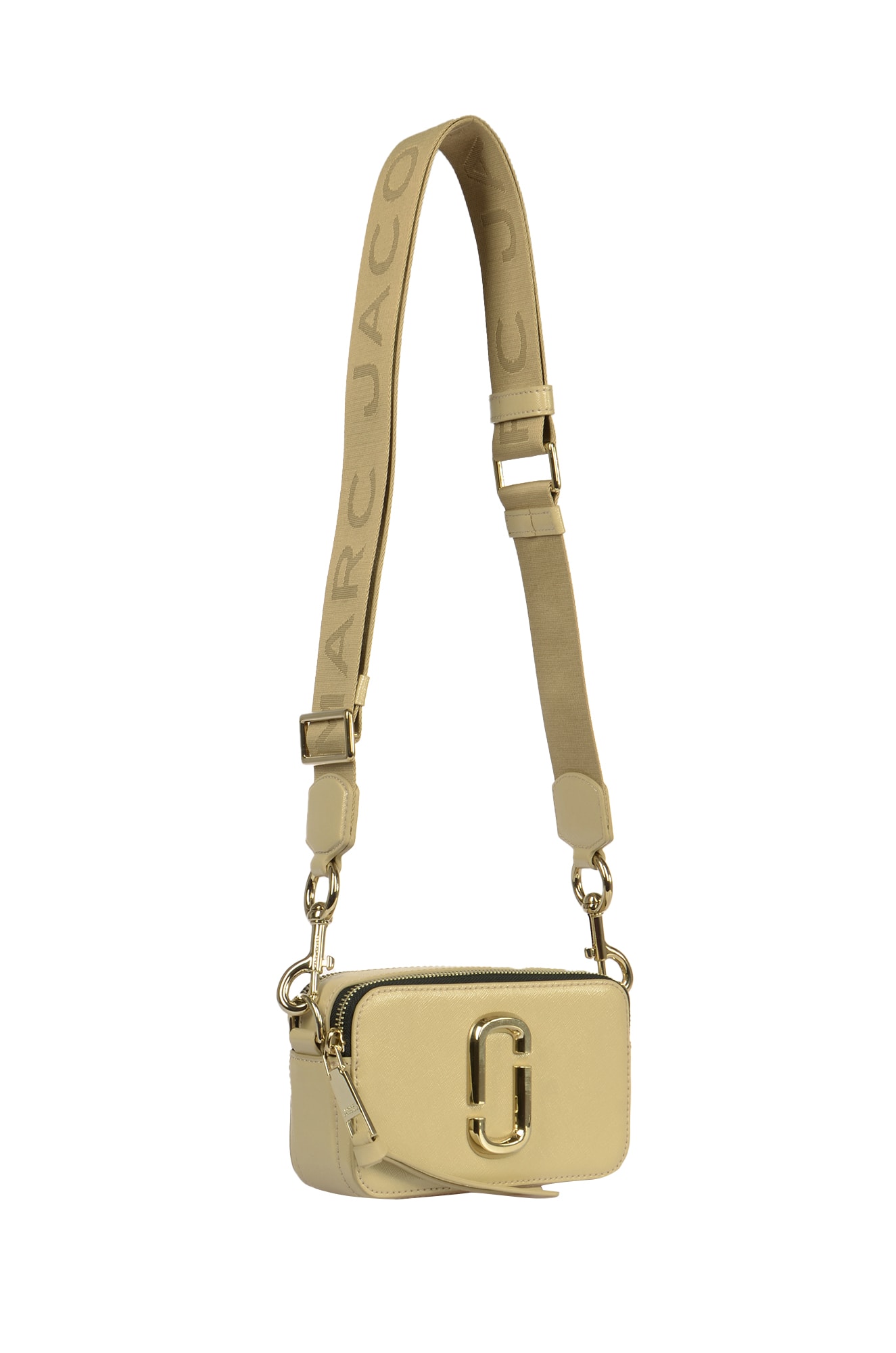 Shop Marc Jacobs The Snapshot Dtm Shoulder Bag In Khaki