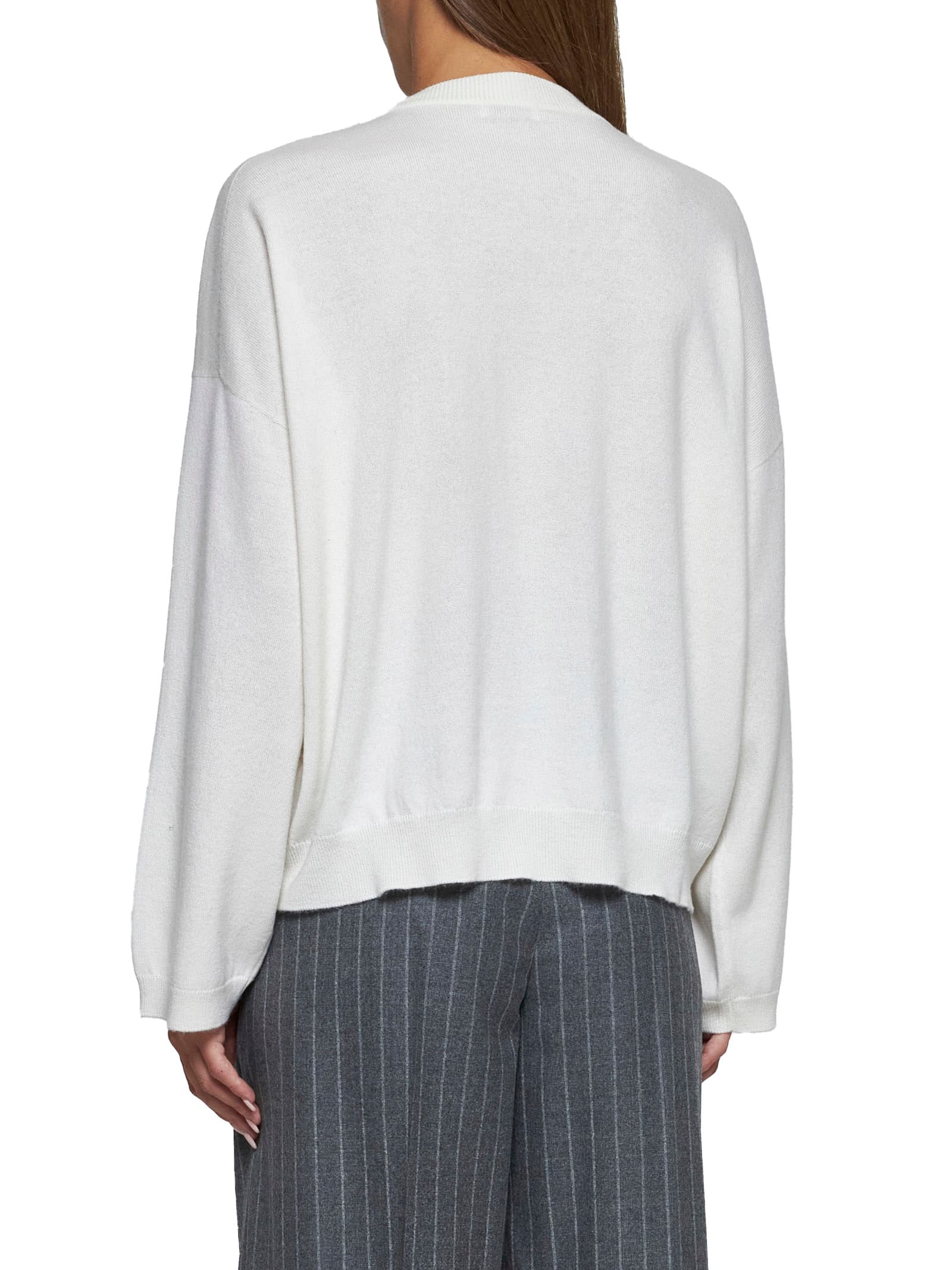 Shop Brunello Cucinelli Sweater In White