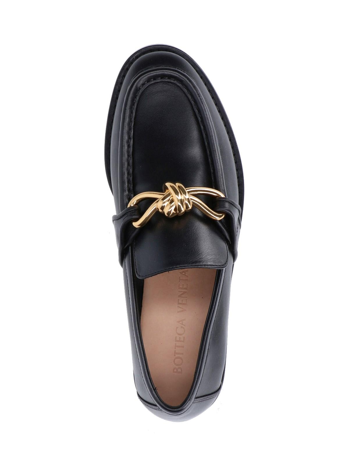 Shop Bottega Veneta Astaire Loafers In Black