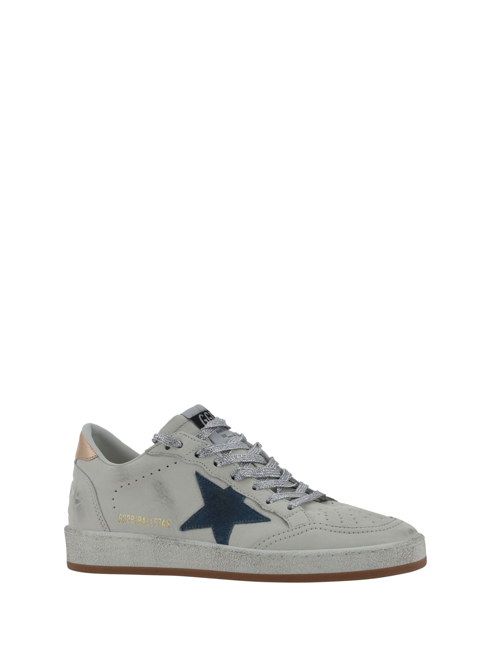 Shop Golden Goose Ballstar Sneakers In White