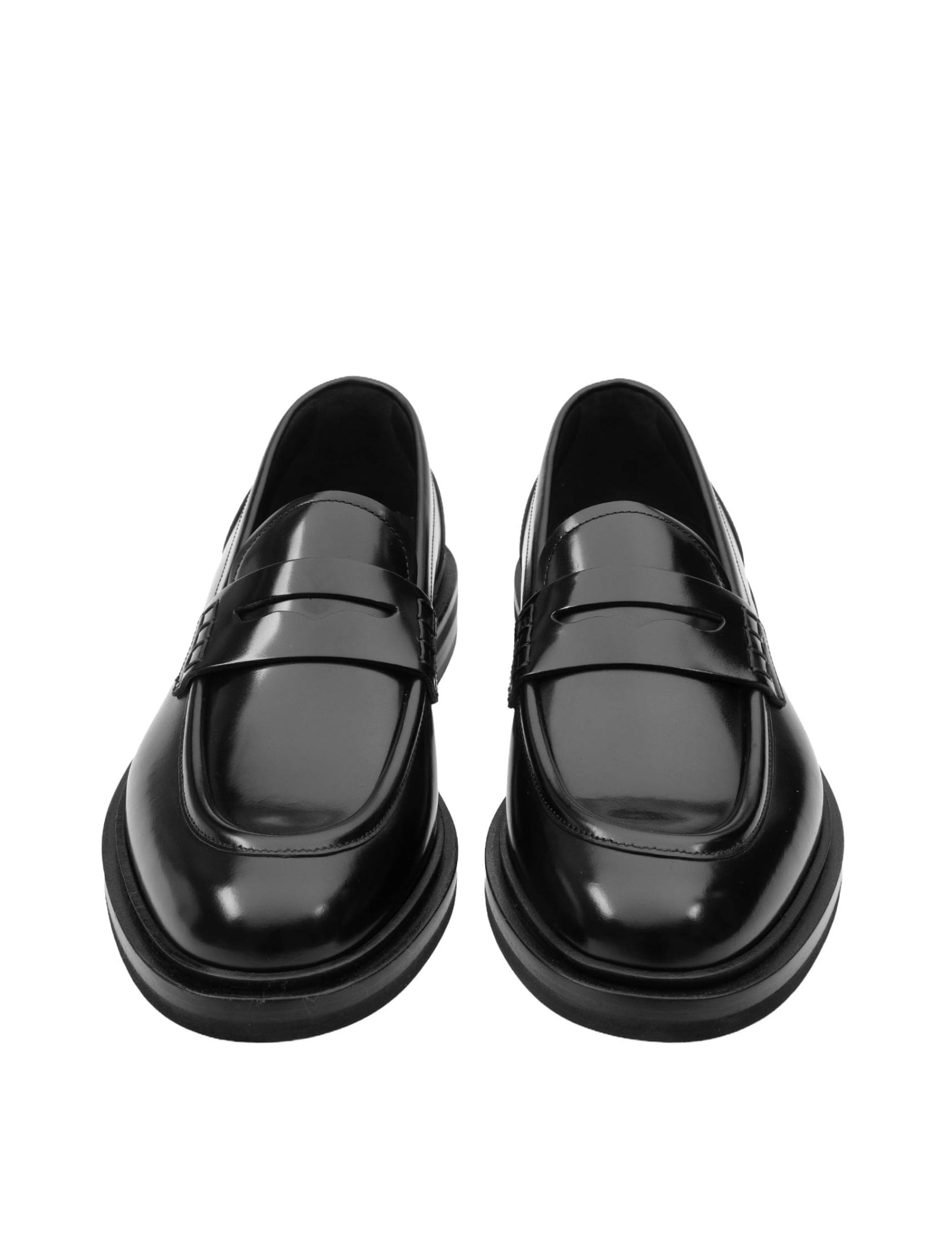 Shop Dolce & Gabbana Altavilla Loafers In Black Leather