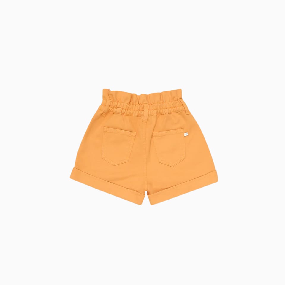 Shop The New Society Nicoletta Shorts In Denim In Orange
