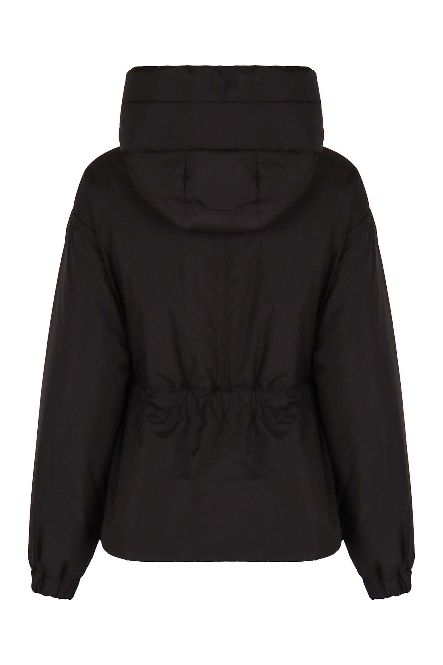 Moorer Glarea Belted High-neck Jacket In Black