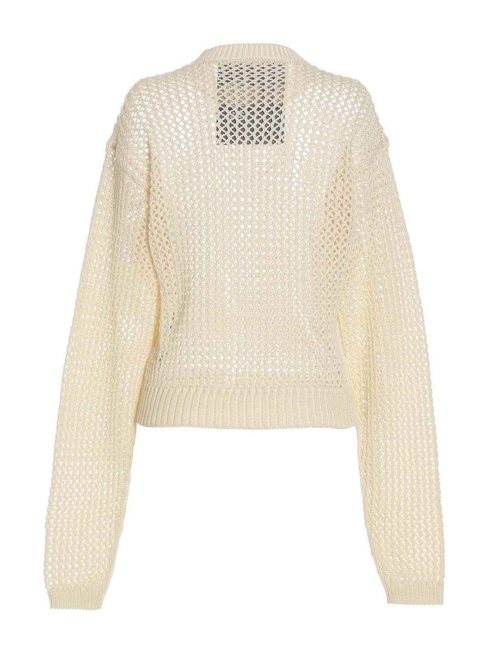 Shop Ramael Bio Cable Sweater In White