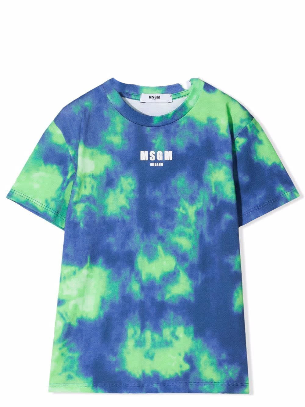 MSGM T-shirt With Tie Dye Pattern