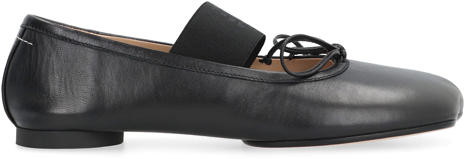 Shop Mm6 Maison Margiela Anatomic Leather Ballet Flats