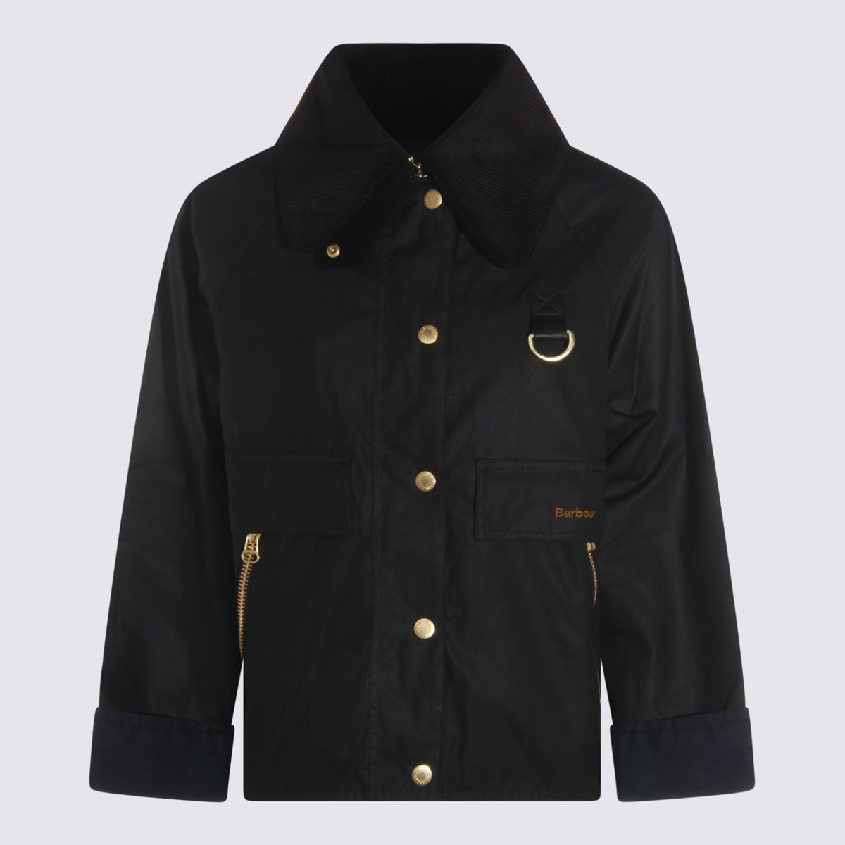 Black Cotton Casual Jacket