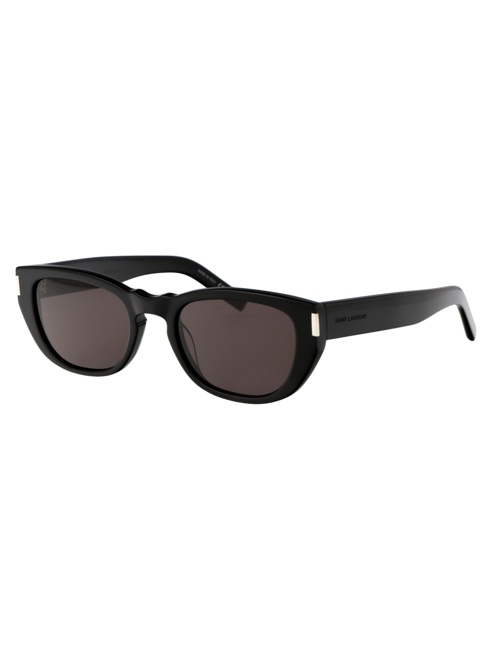 Shop Saint Laurent Sl 601 Sunglasses In 001 Black Black Black