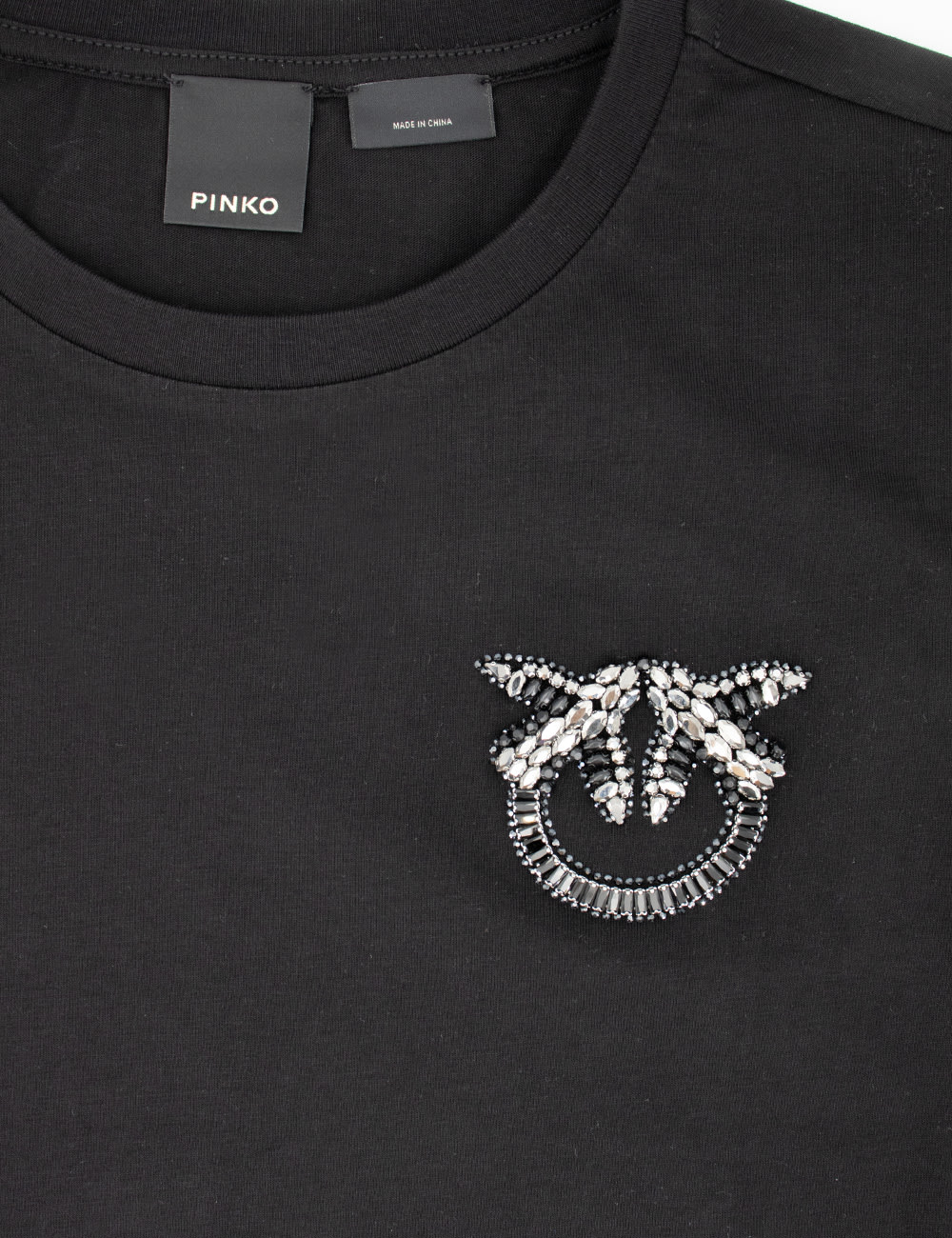 Shop Pinko T-shirt In Nero Limousine