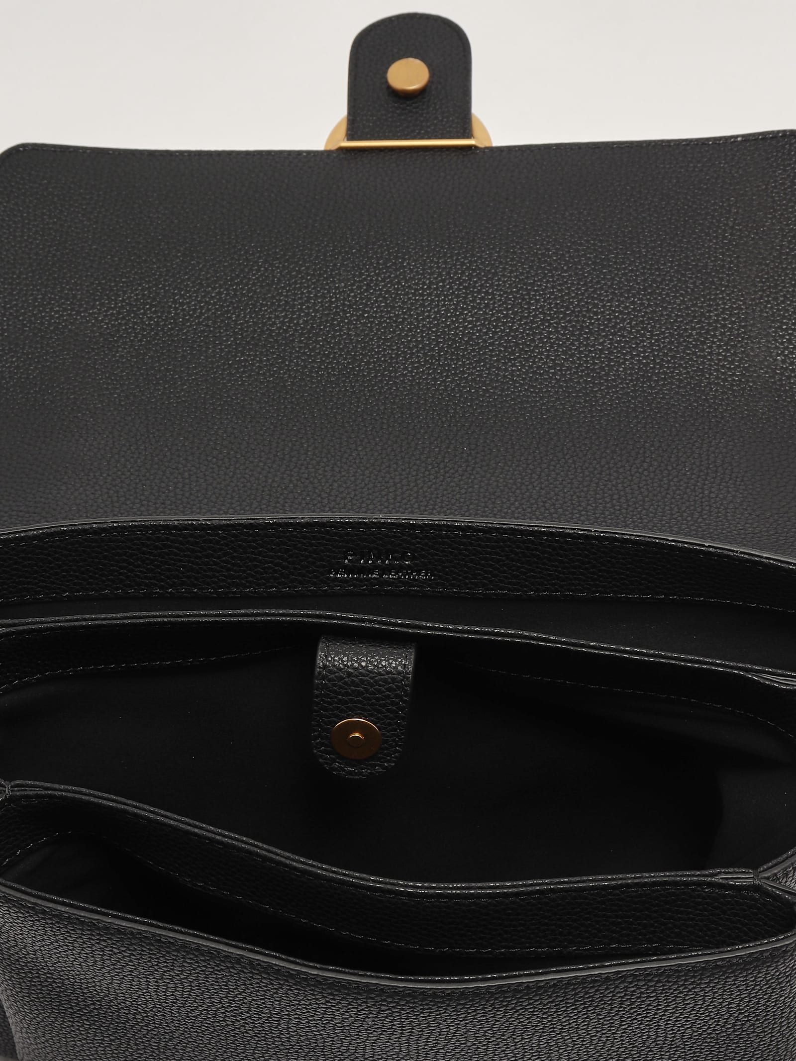 Pinko Love Soft Big Shoulder Bag In Nero