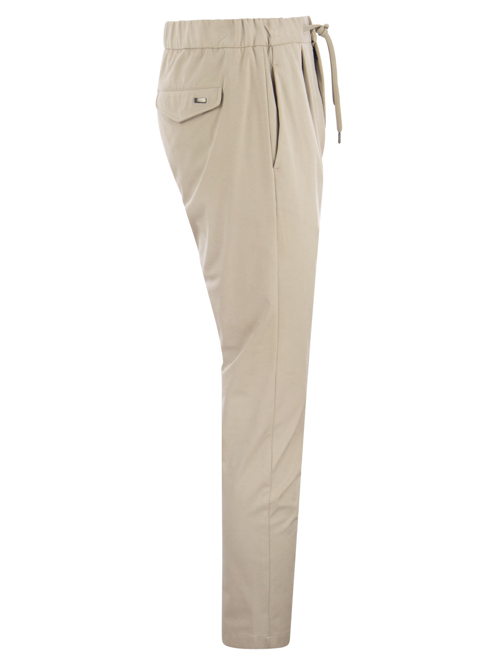 Herno Resort Trousers In Ice