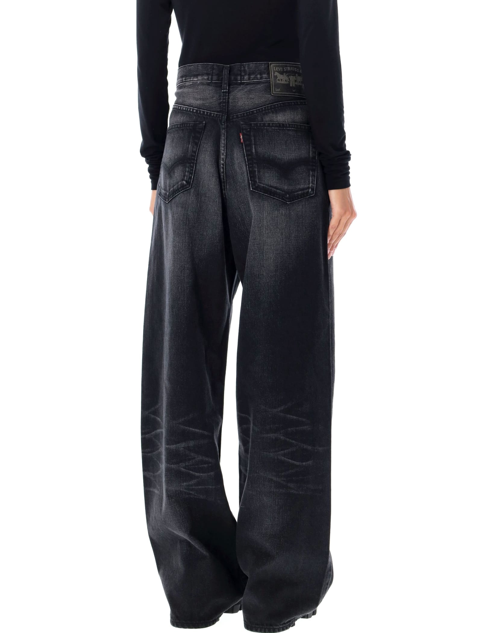 Shop Junya Watanabe Cross Over Denim In Black