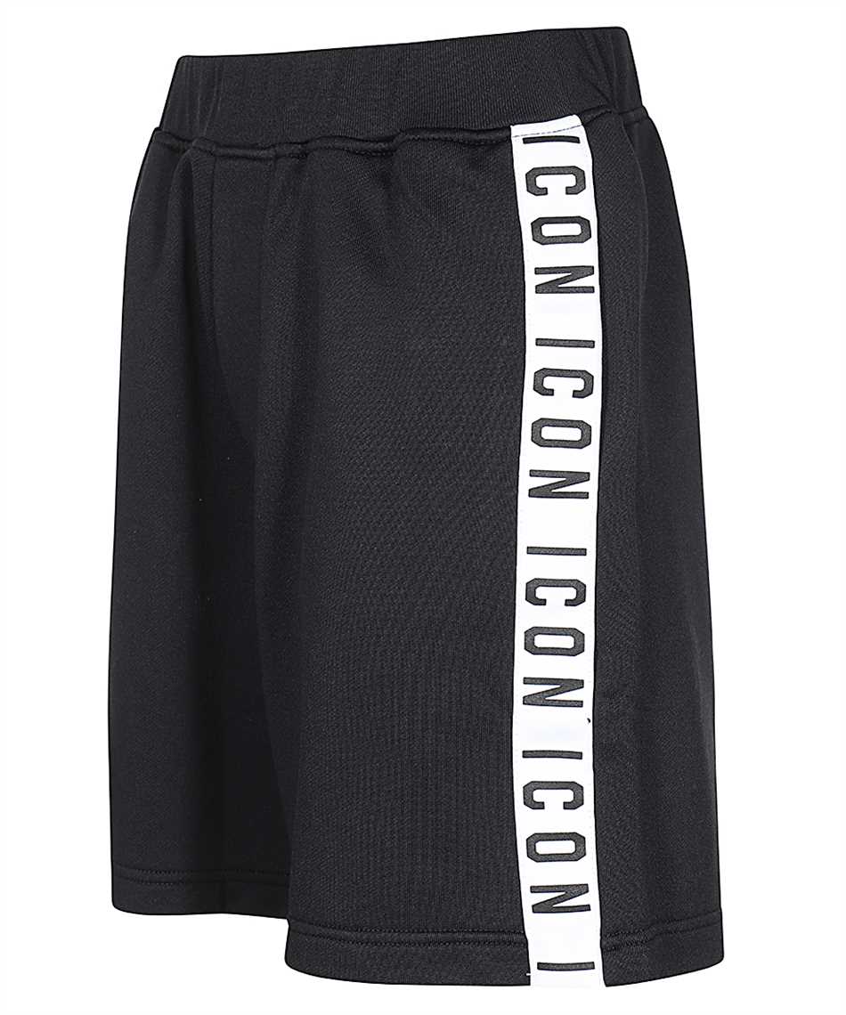 Shop Dsquared2 Fleece Shorts In Black