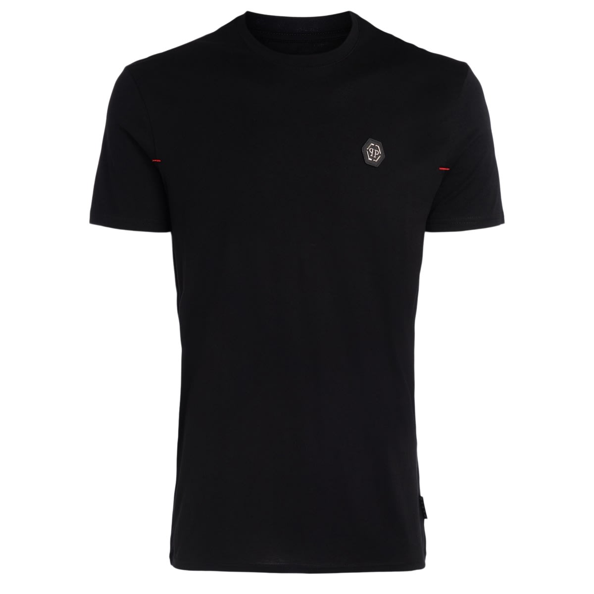 Philipp Plein Institutional T-shirt In Black Cotton With Logo