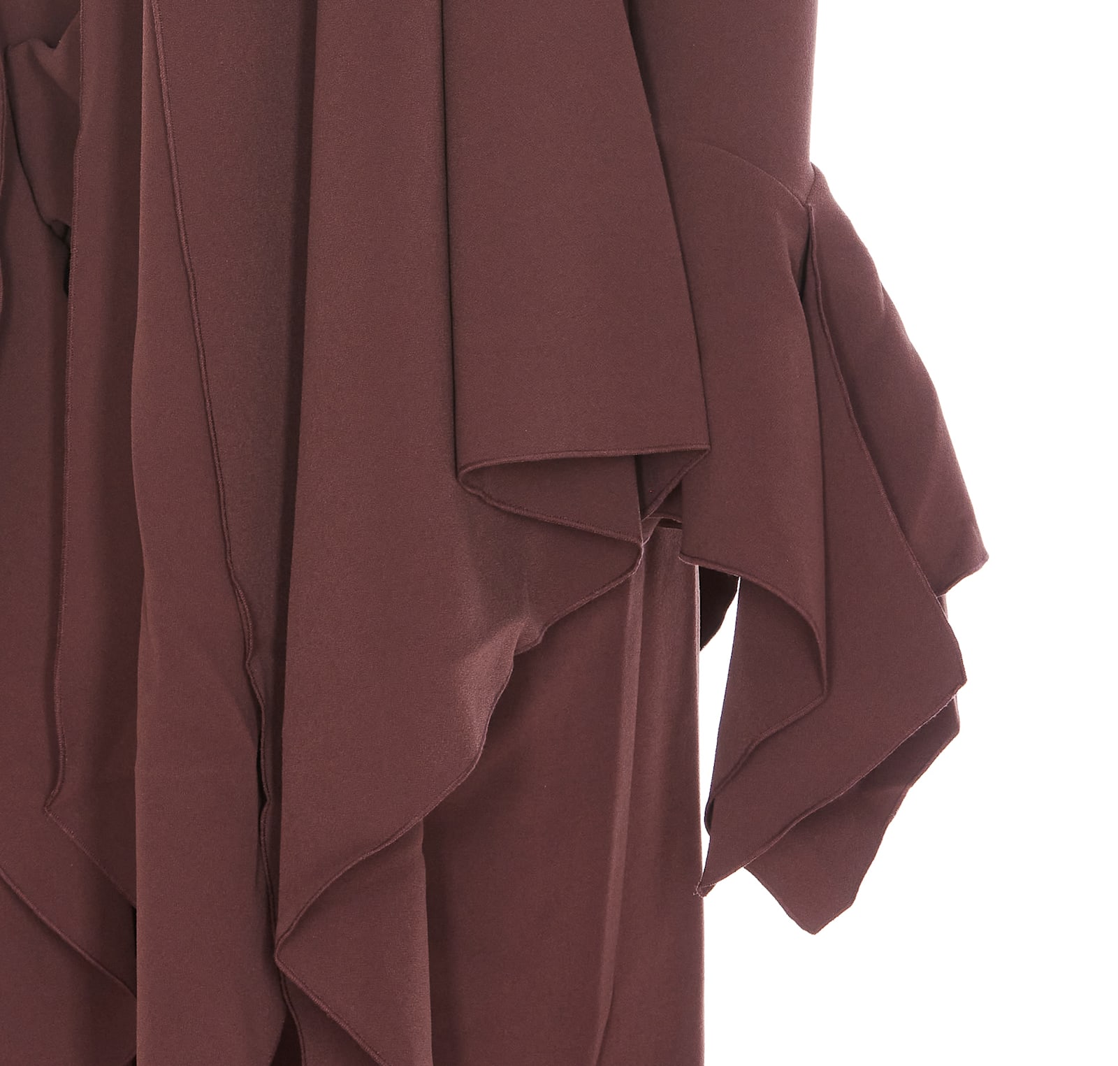 Solace London Dress Woman Brown In Brown