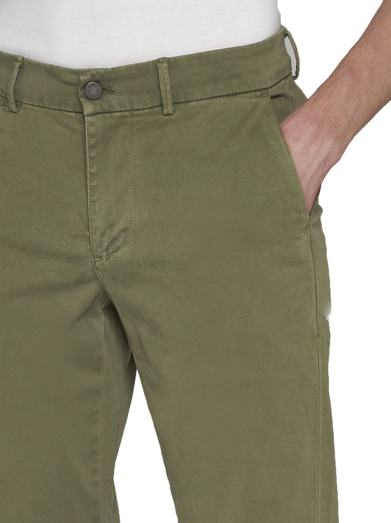 Shop 7 For All Mankind Pants In Green