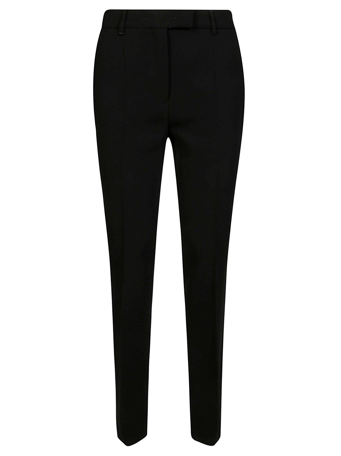 Shop Max Mara Jerta Straight Fit Tailored Trousers In Black