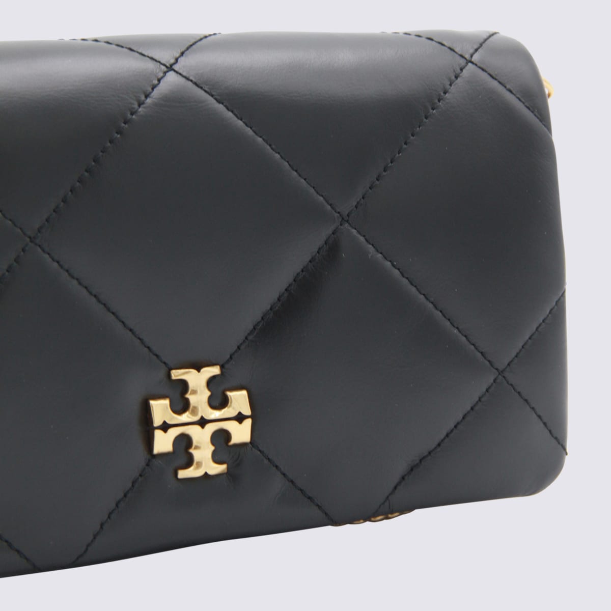 Tory Burch Black Leather Kira Crossbody Bag In Black
