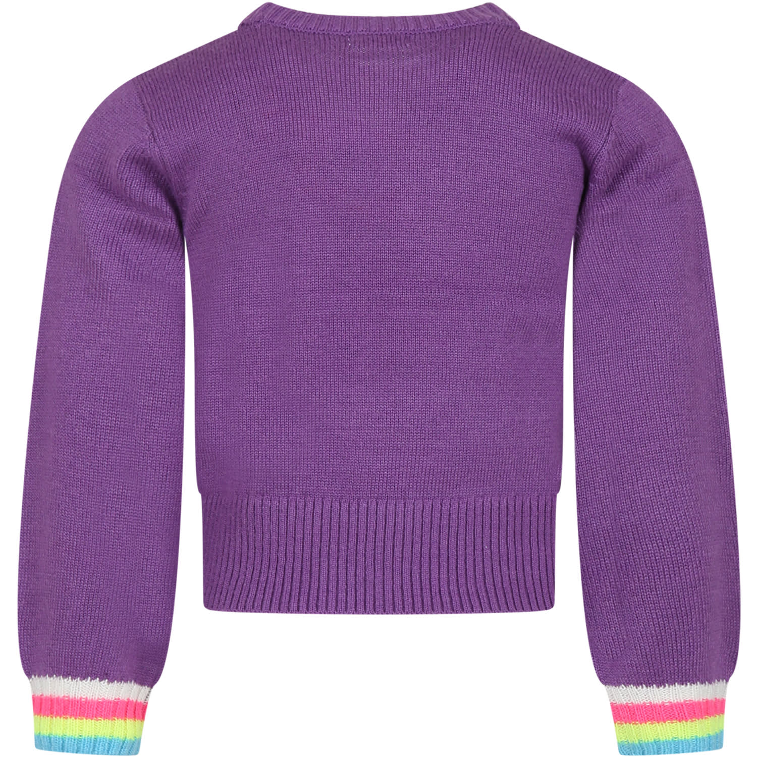 Shop Billieblush Purple Sweater For Girl In Violet