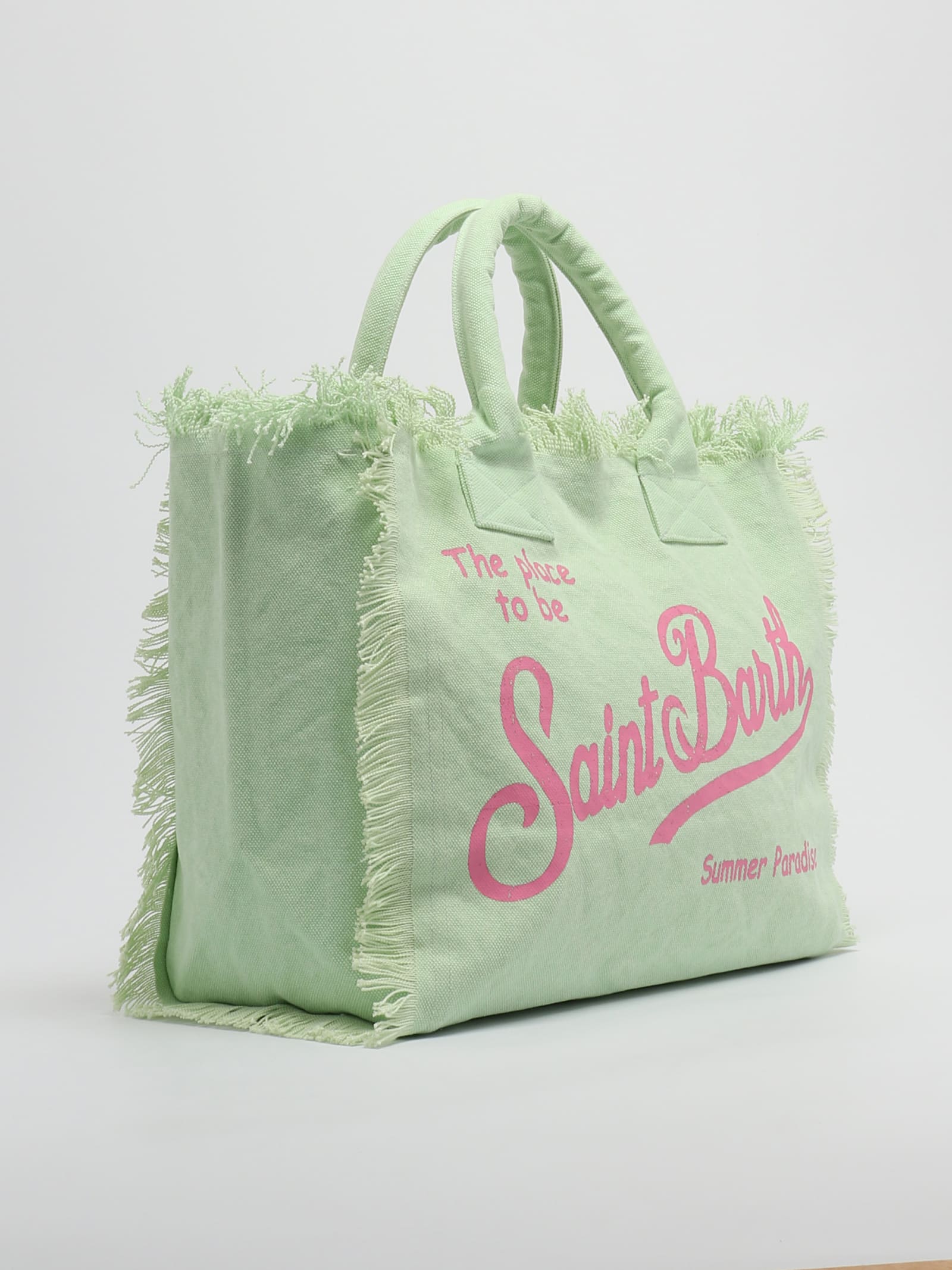 Shop Mc2 Saint Barth Vanity Shoulder Bag In Menta-rosa