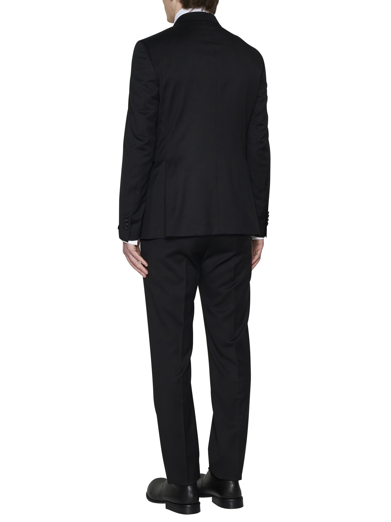 Shop Tagliatore Suit In Black