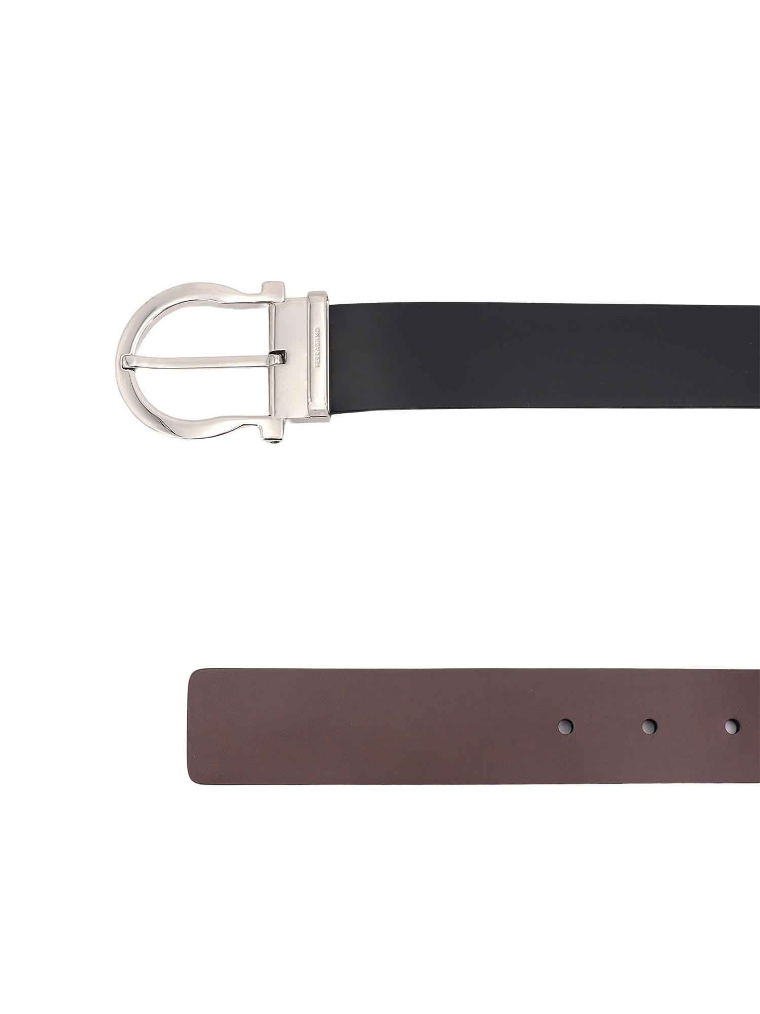 Shop Ferragamo Belt In Black