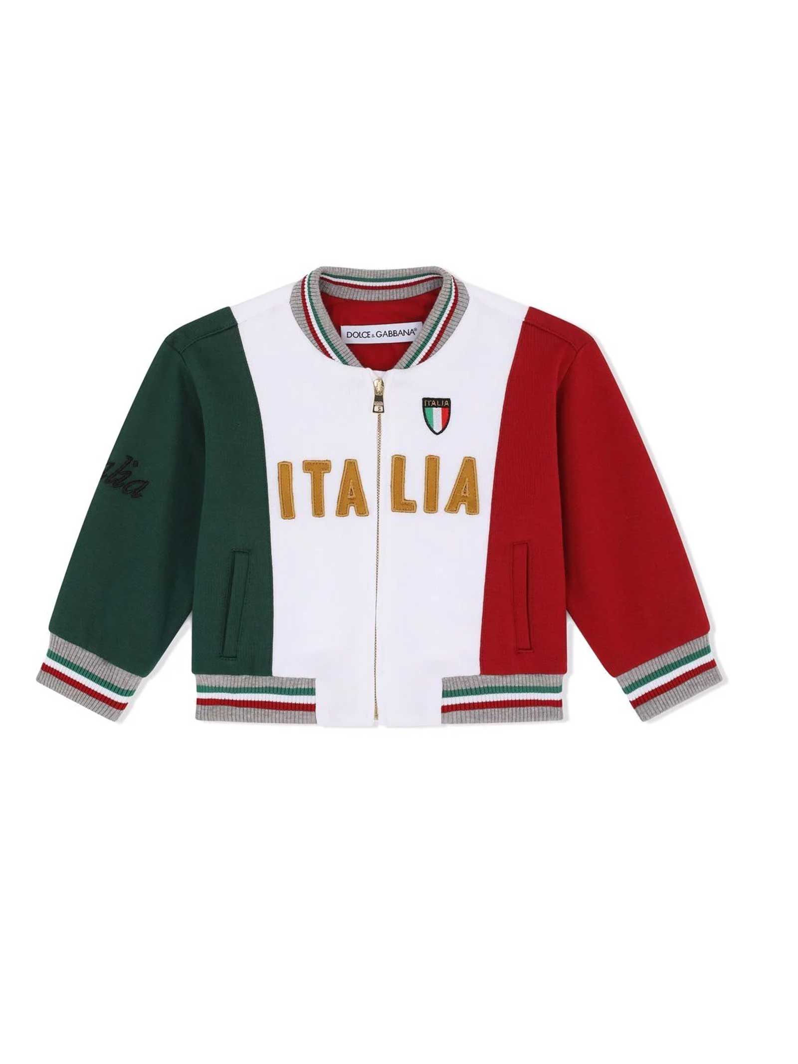 Dolce & Gabbana Italy Print Lightweight Jacket Dolce & gabbana Kids