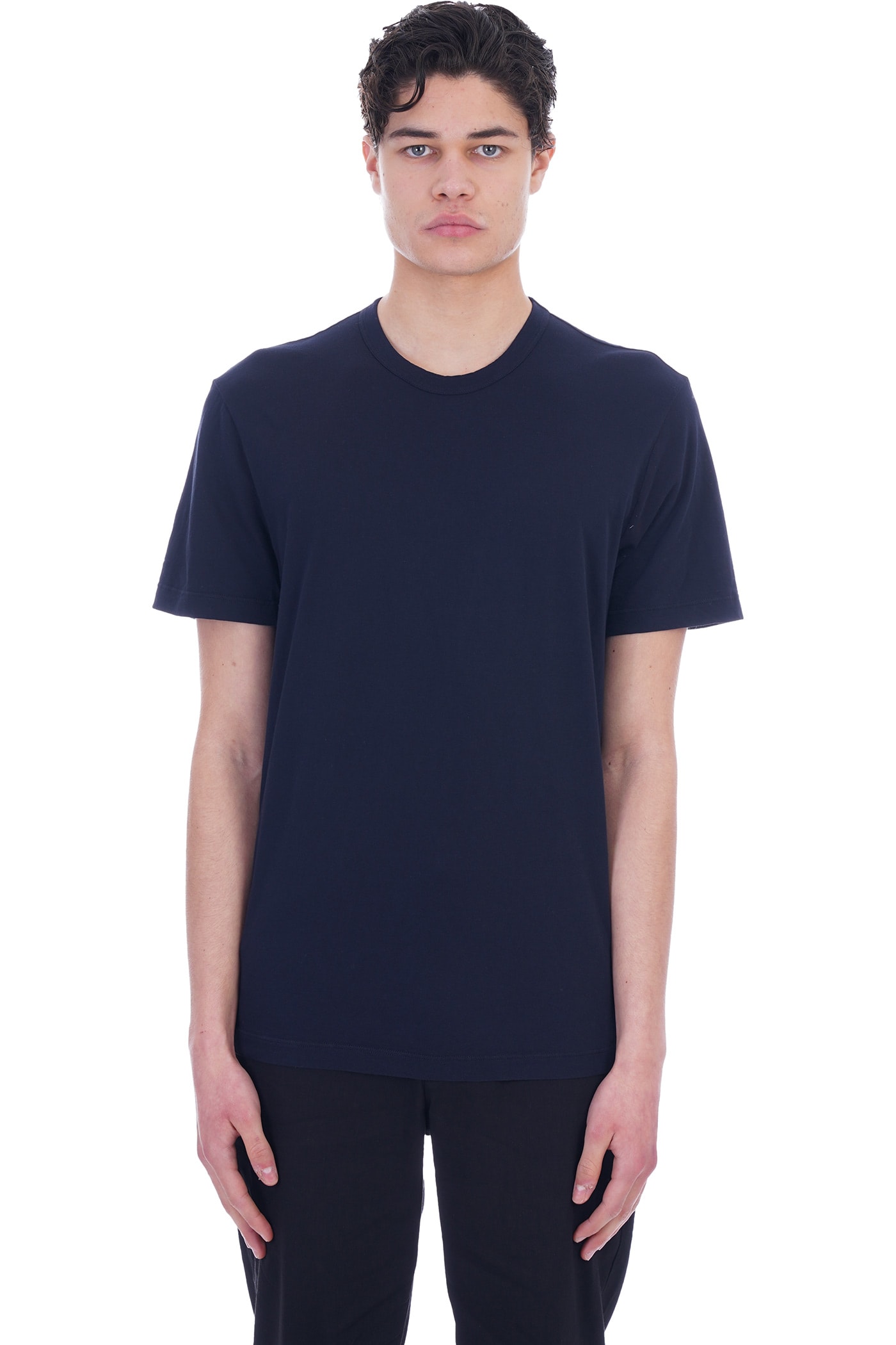 James Perse T-shirt In Blue Cotton