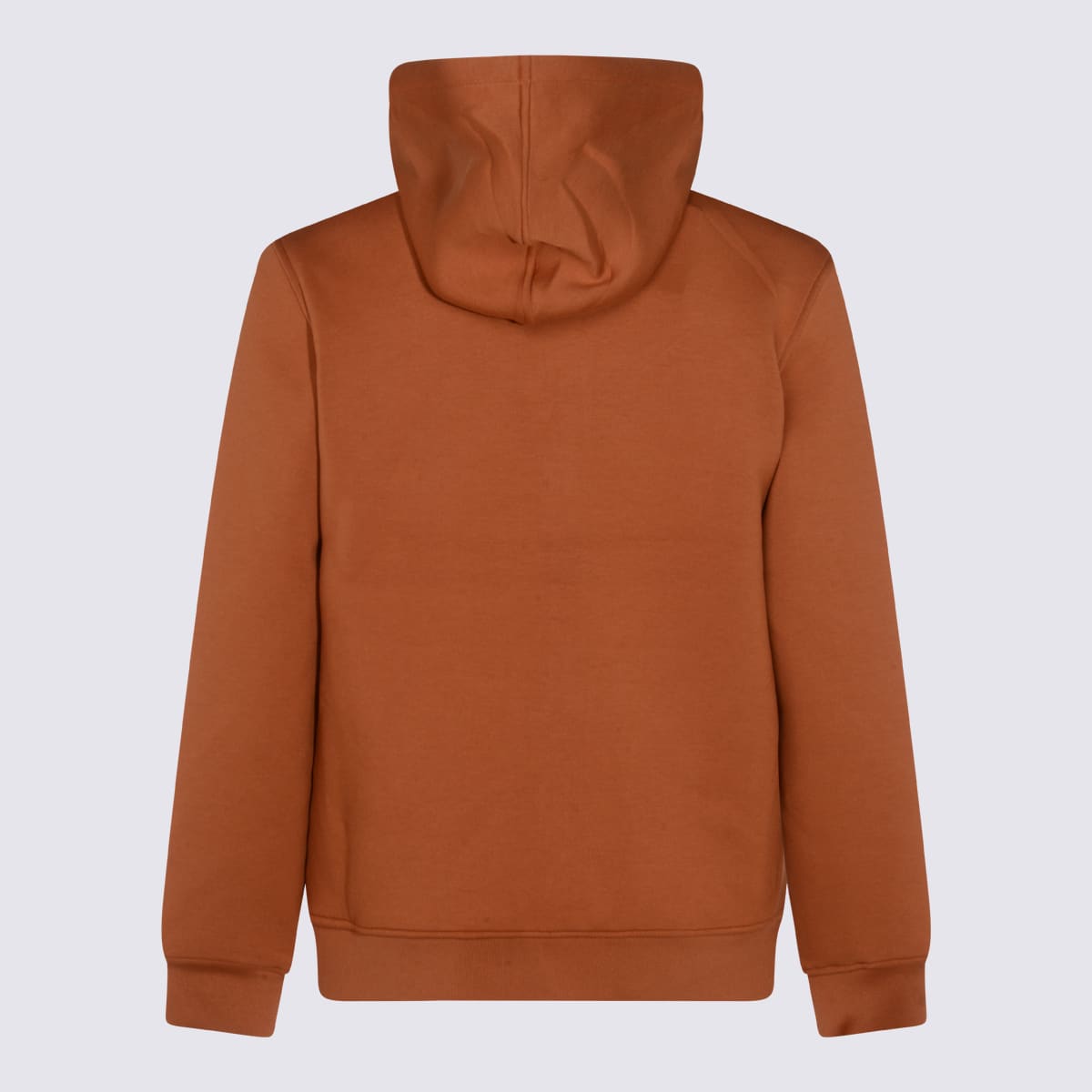 K-way Relaxed Fit Hooded Jacket With Ribbed Cuffs And Hem In Brown