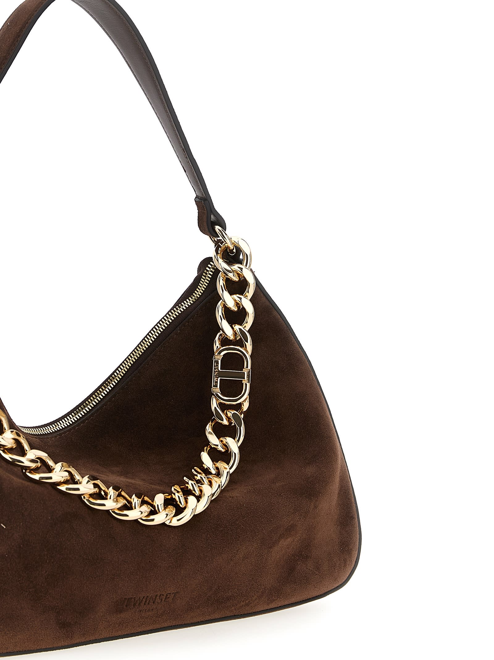 Twinset Liliane Medium Shoulder Bag In Brown