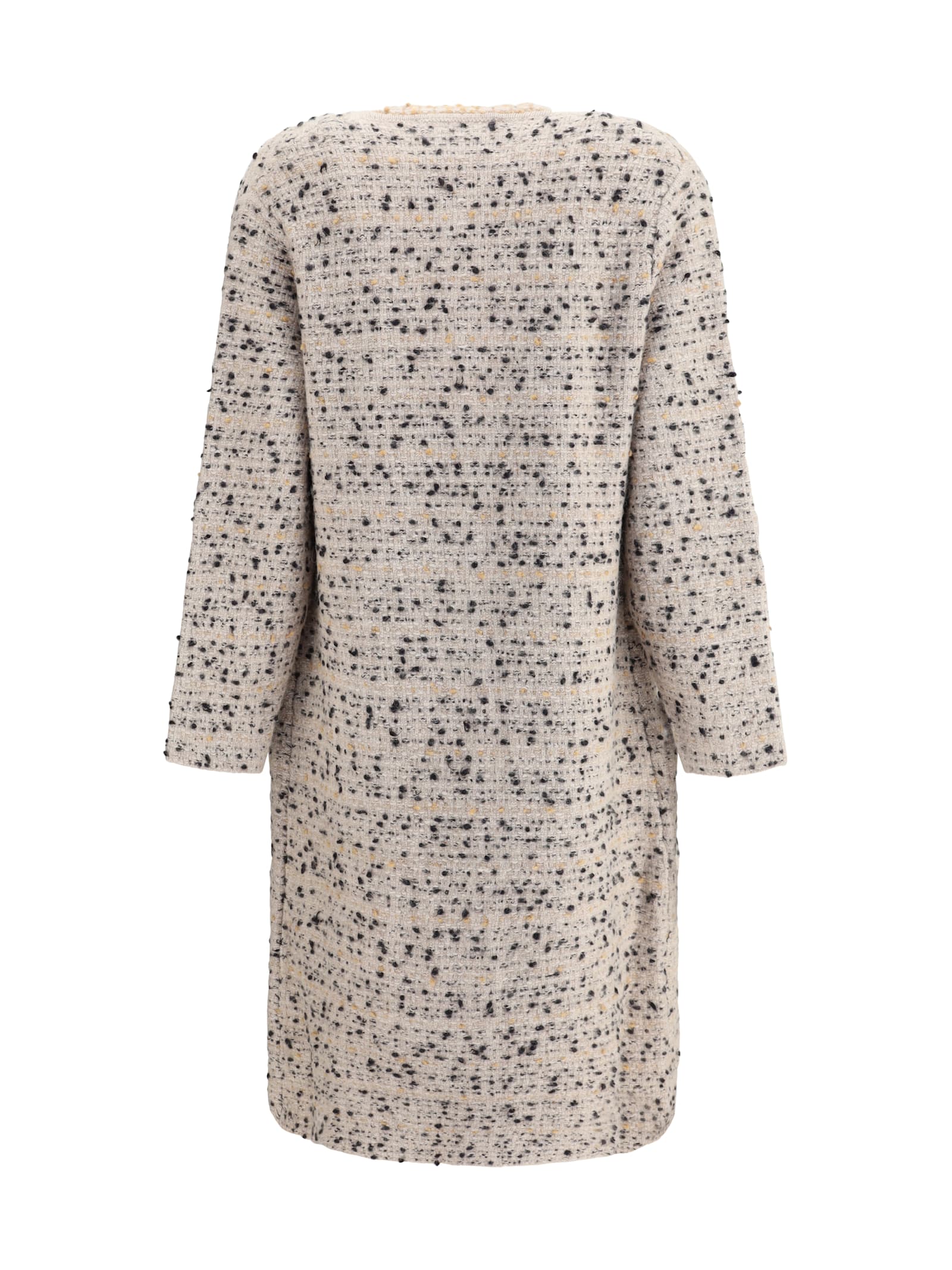 Fabiana Filippi Button-detailed Tweed Coat In Neutral