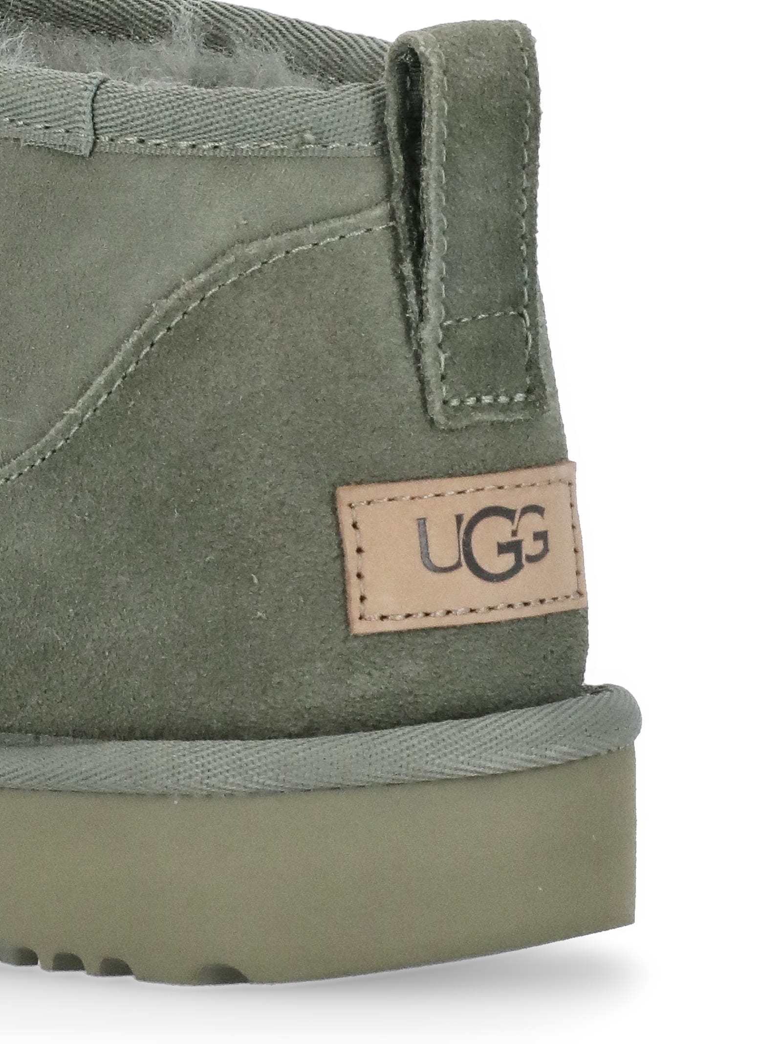Shop Ugg Classic Ultra Mini Ankle Boots In Green
