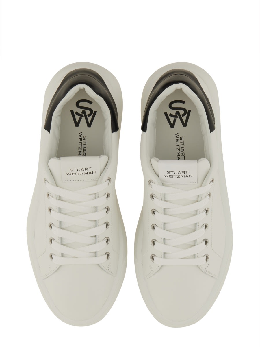 Shop Stuart Weitzman Sw Pro Sneaker In White