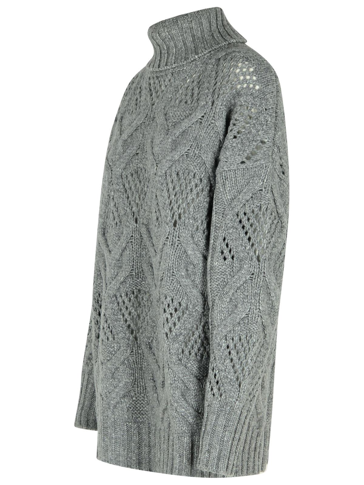 Shop Sportmax Edicola Grey Wool Blend Sweater