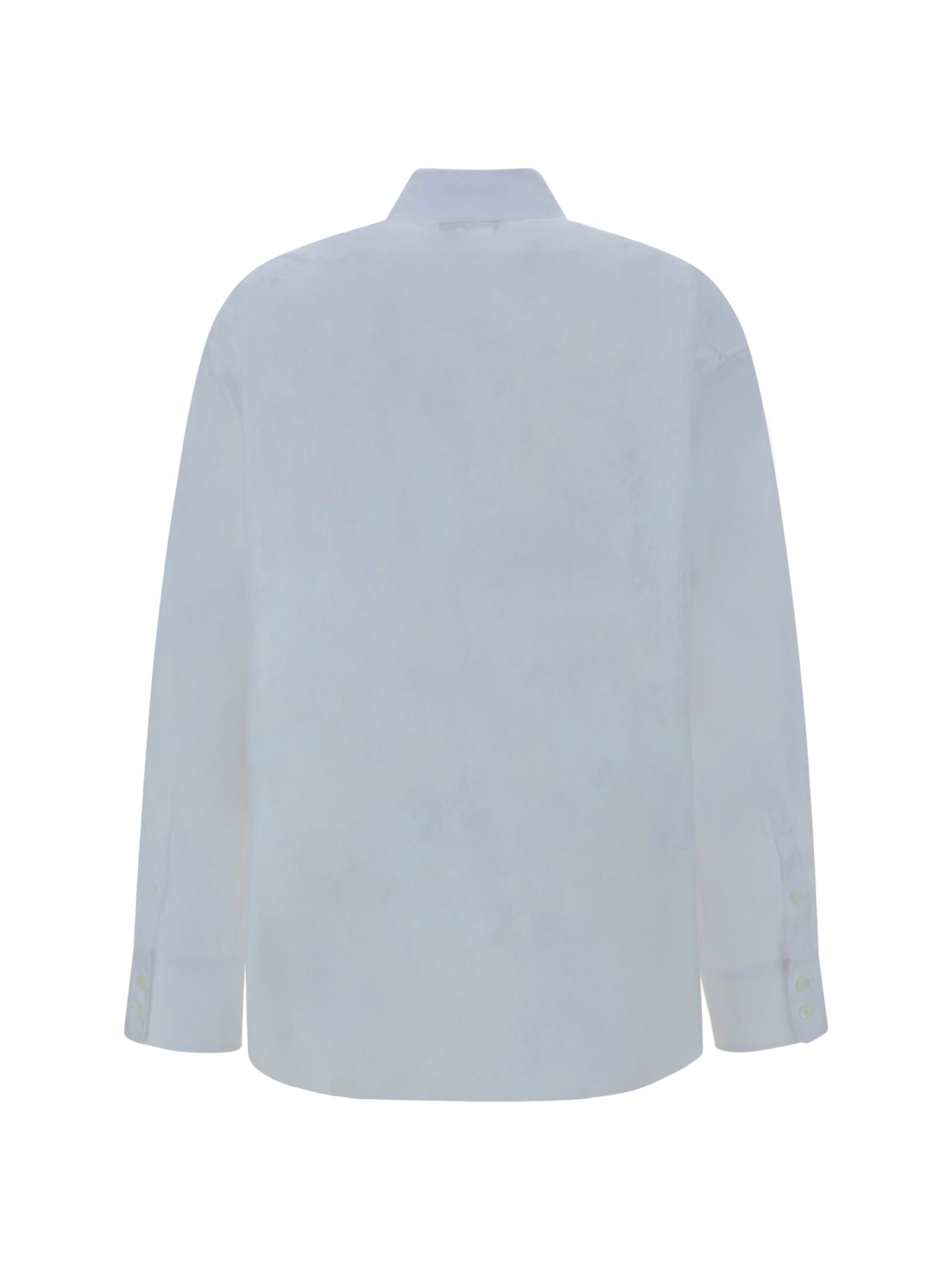 Shop Prada Shirt In Bianco