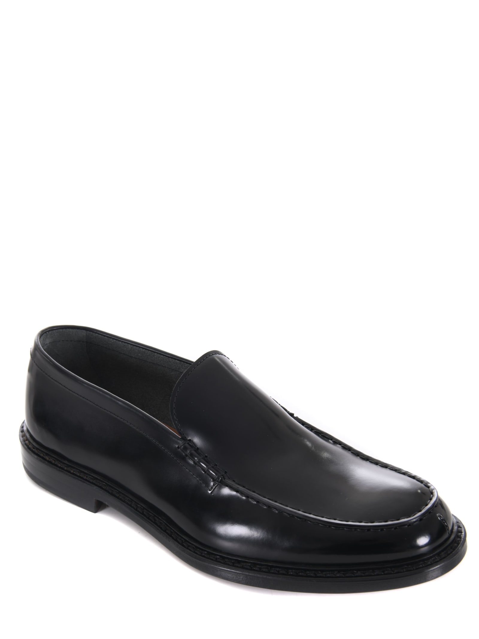 Shop Doucal's Doucals Loafers In Black