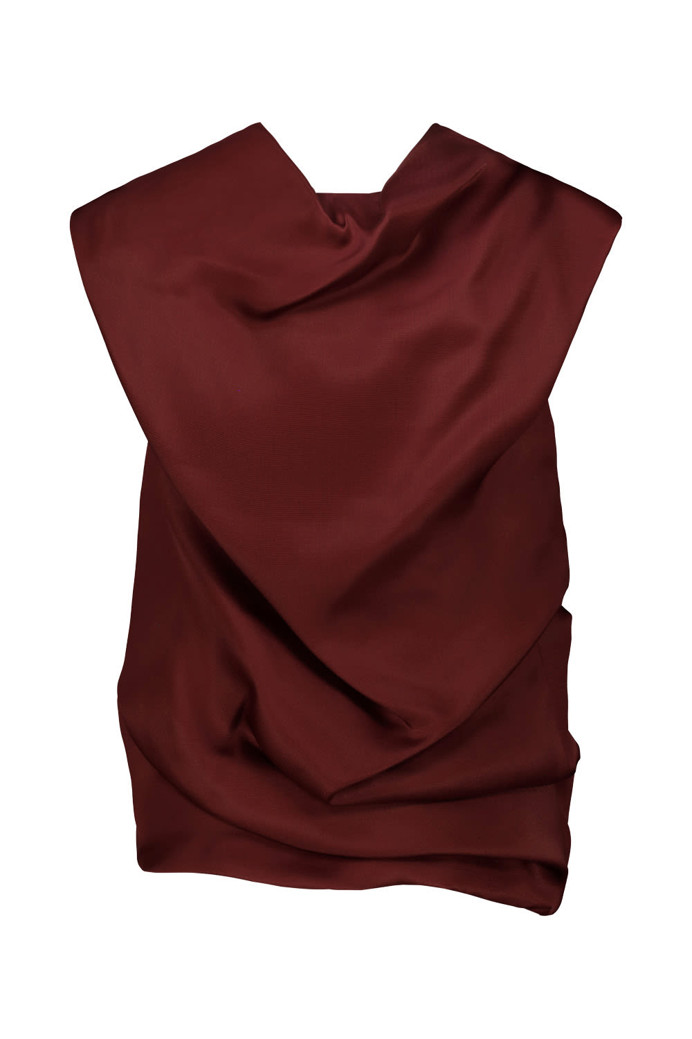 Shop Khaite Luola Top In Oxblood