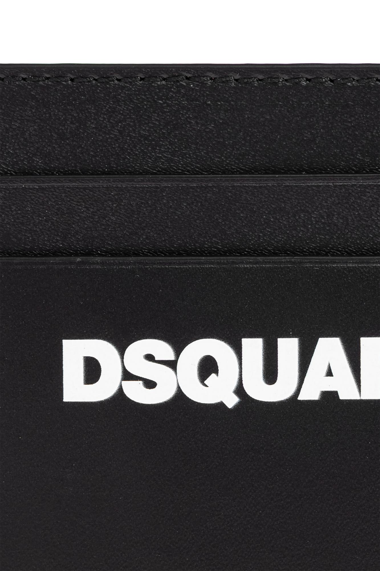 Dsquared2 Compact Design Keyring Attachment In Black