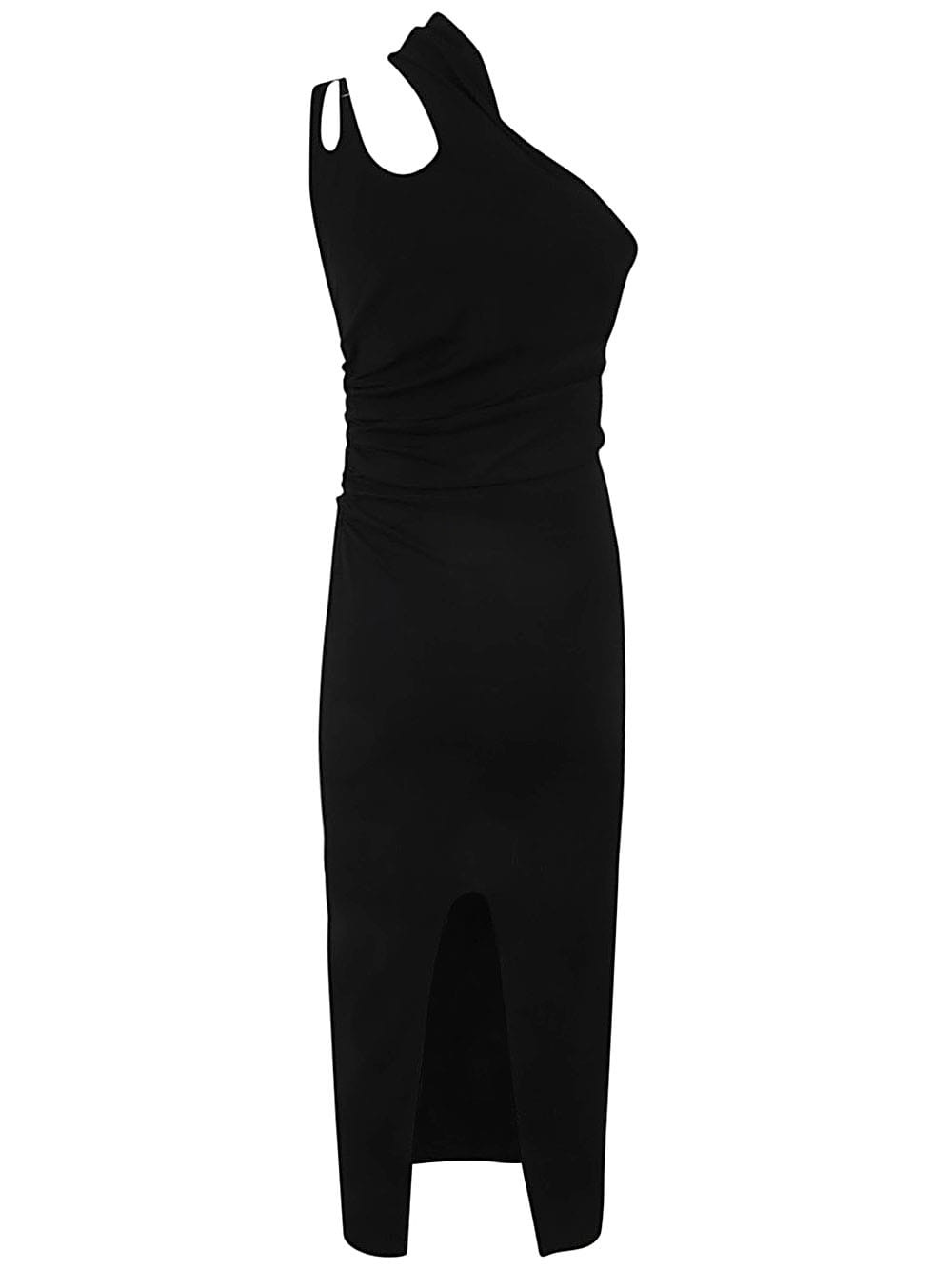 Shop Mugler Ro1308 Midi Dress In Black