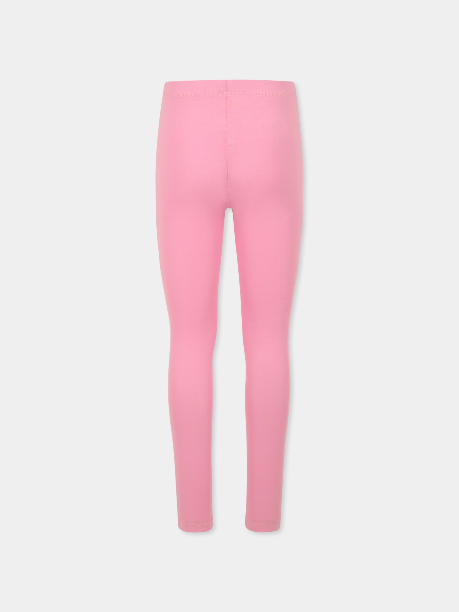 KENZO PINK LEGGINGS FOR GIRL WITH LOGO