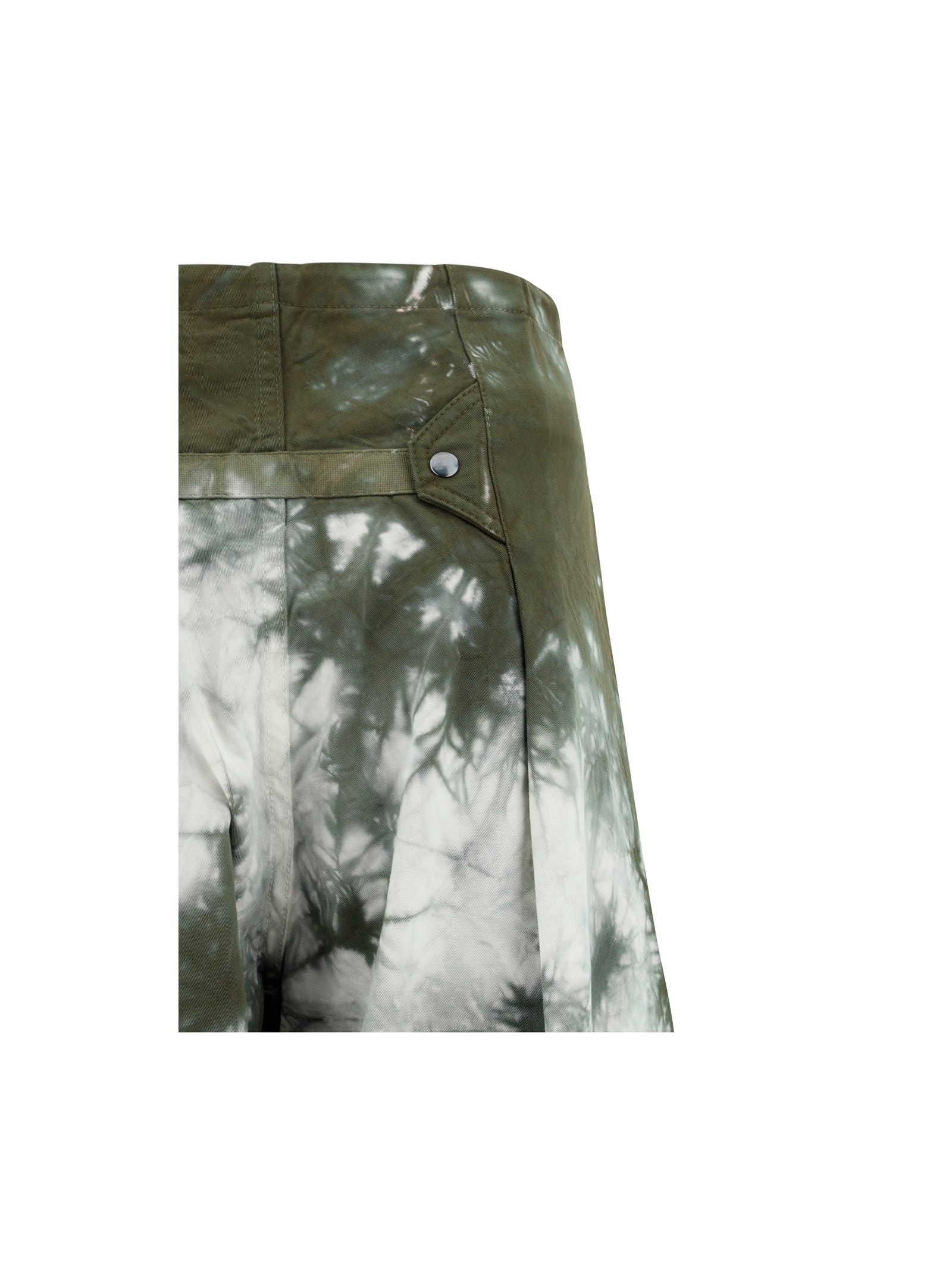 Shop Darkpark Daisy Military Pants In Mgrb Military Green & Whiite