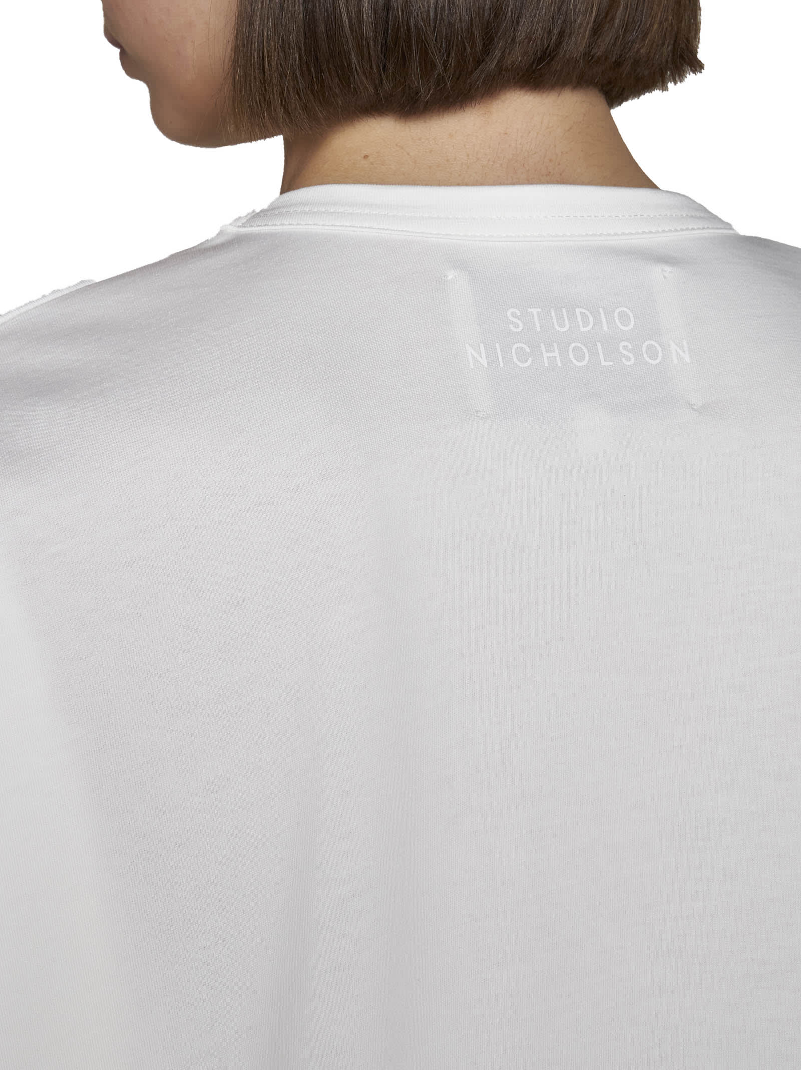 Shop Studio Nicholson T-shirt In Optic White