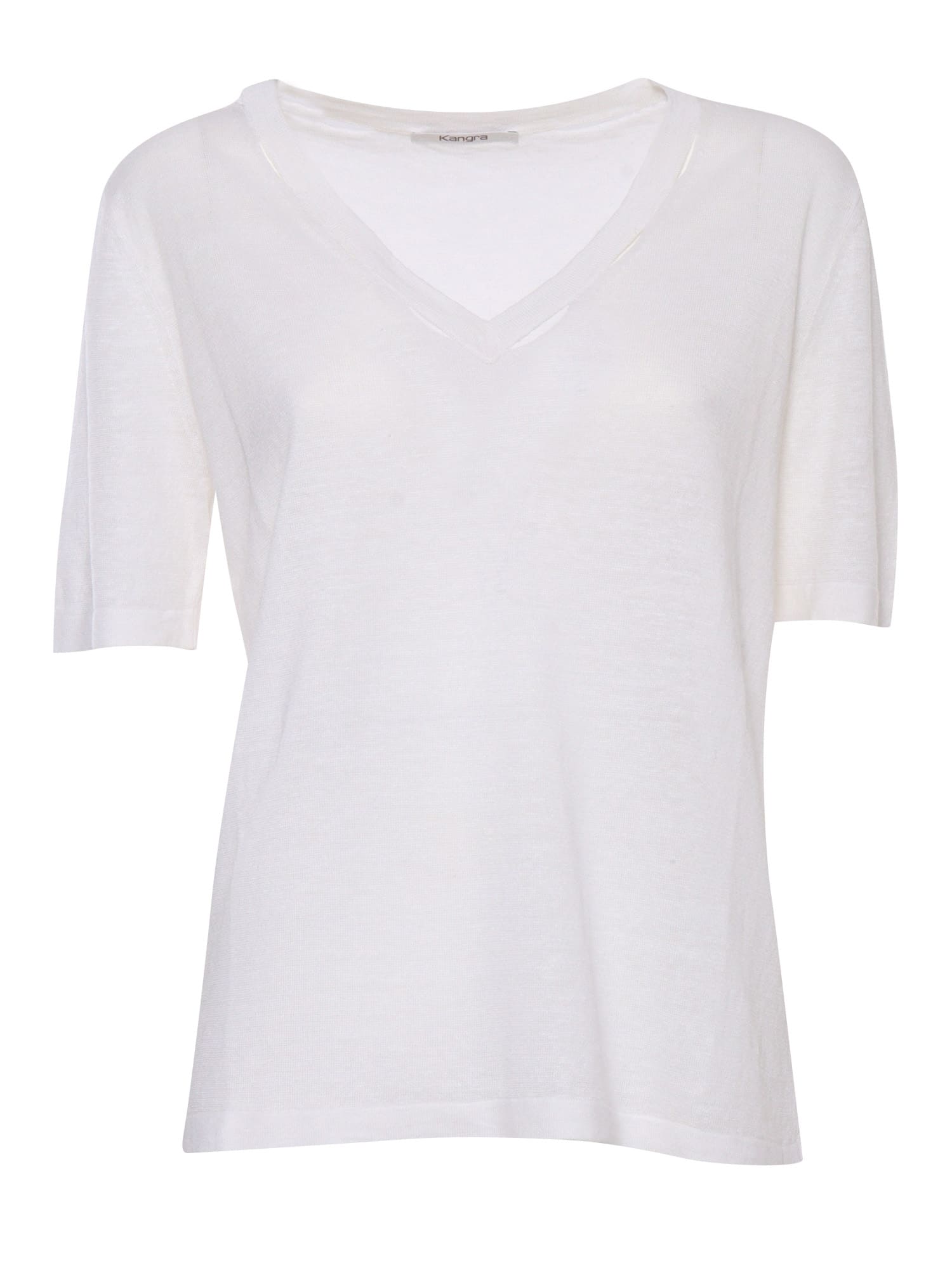 Shop Kangra White Short-sleeved Shirt