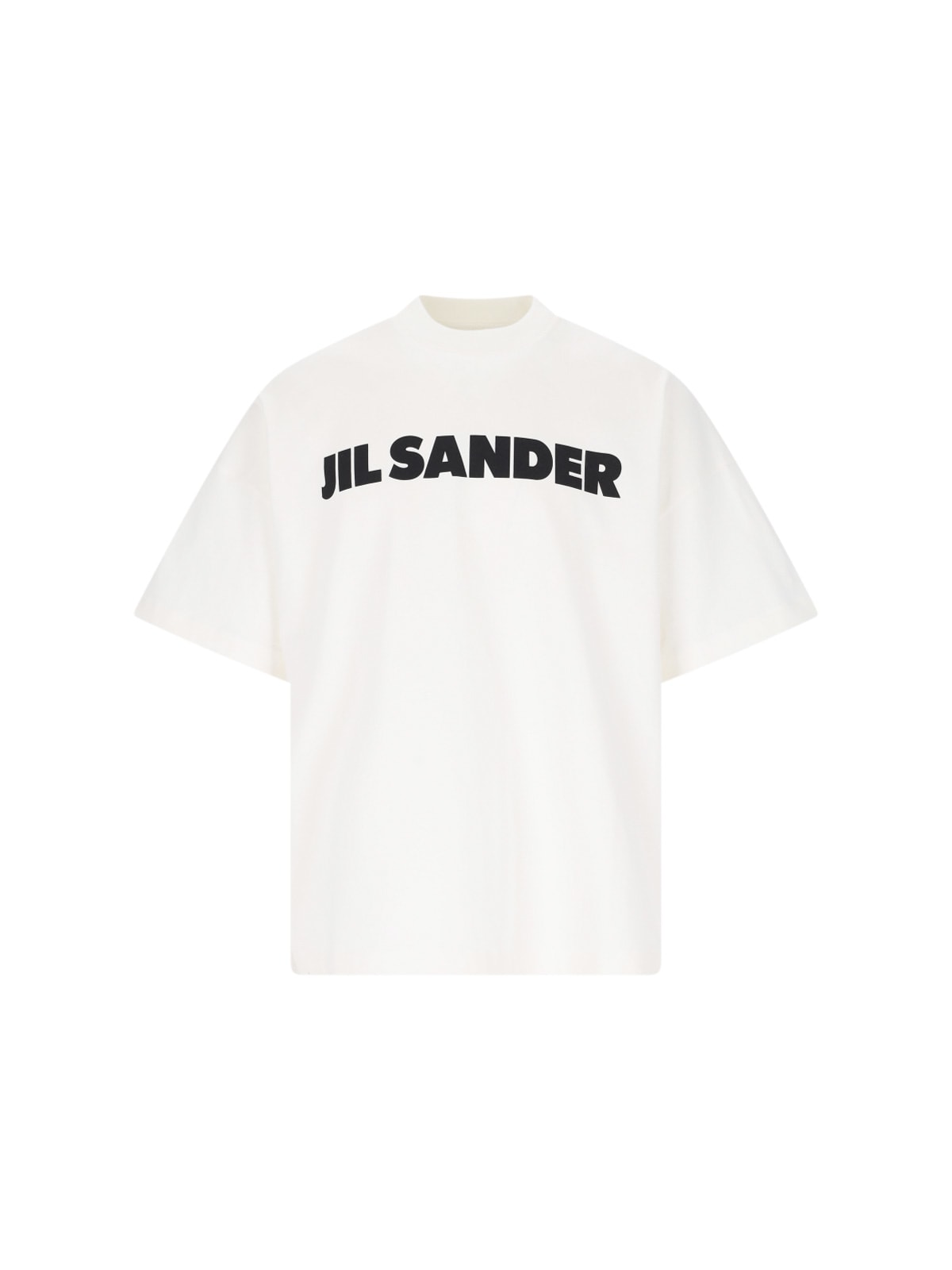 Jil Sander Logo Print T-shirt In Neutral