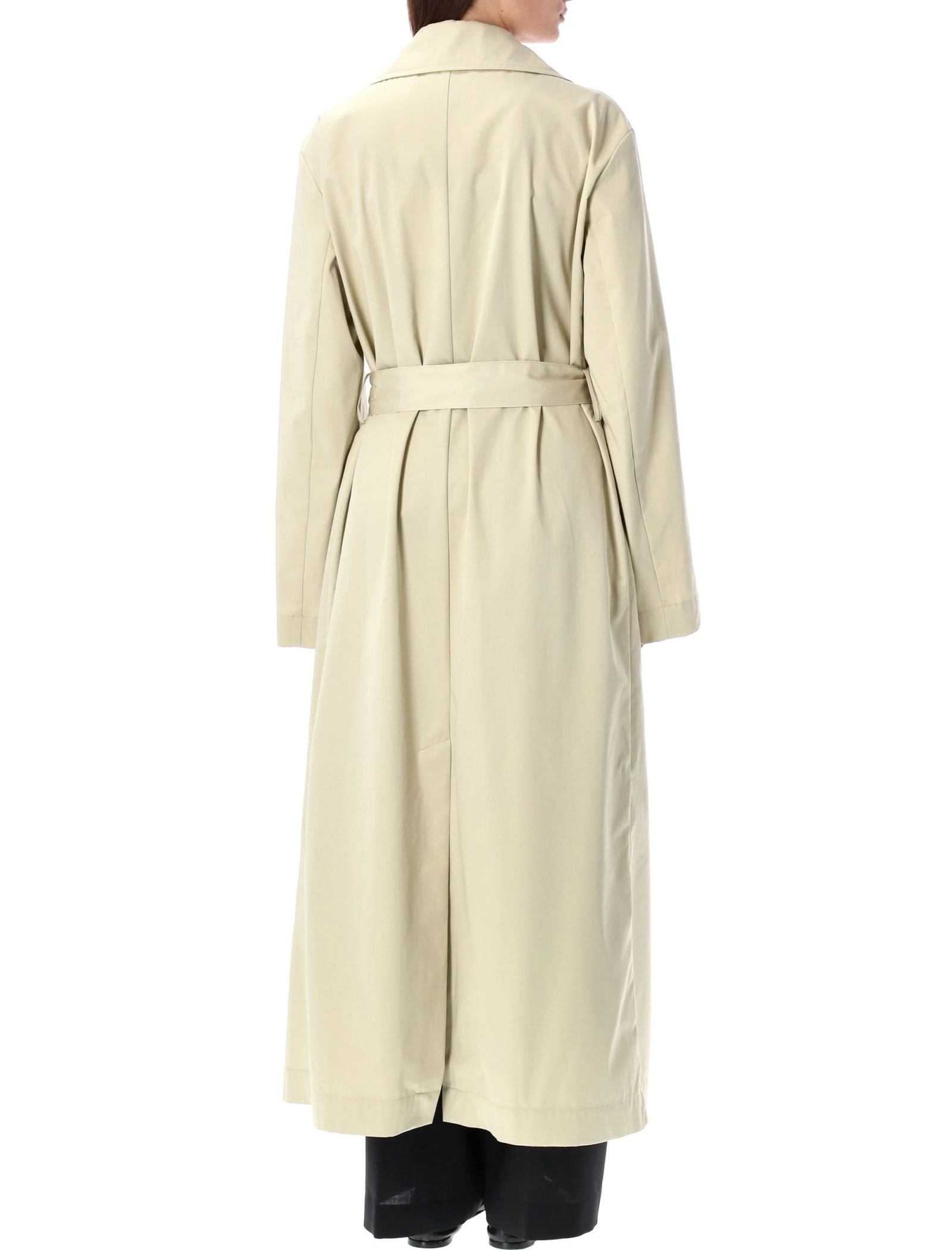 Shop Rohe Long Wrap Trench In Sand